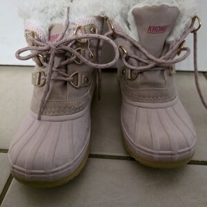 Khombu Pink Kids Winter Boots